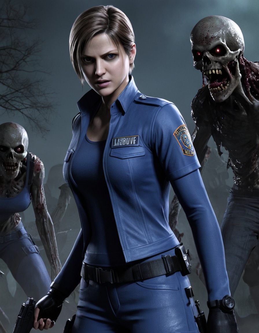 video game, survival horror, action, zombie, character illustration, games, girls from games