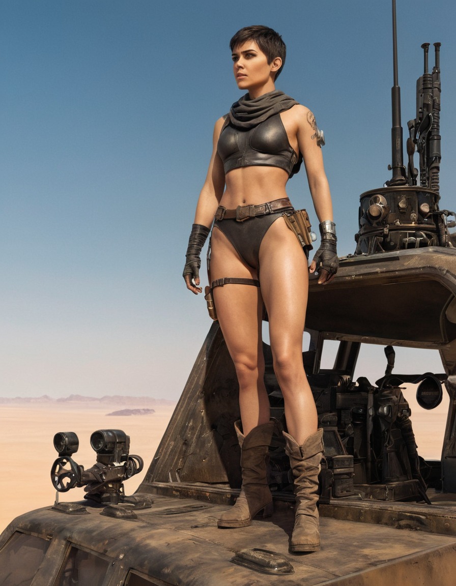 furiosa, war rig, apocalyptic landscape, dystopian future, action movie, mad max