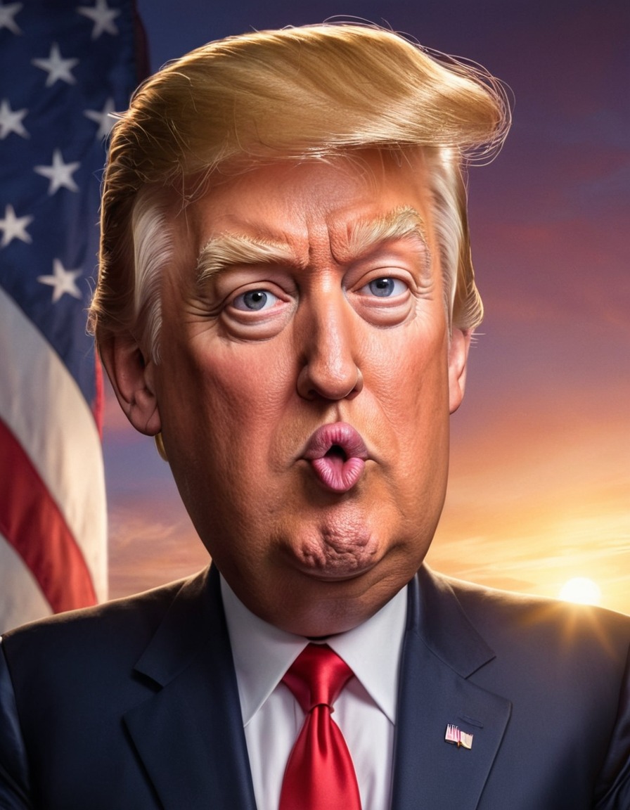 donald trump, caricature, politics, satire, president, comedy