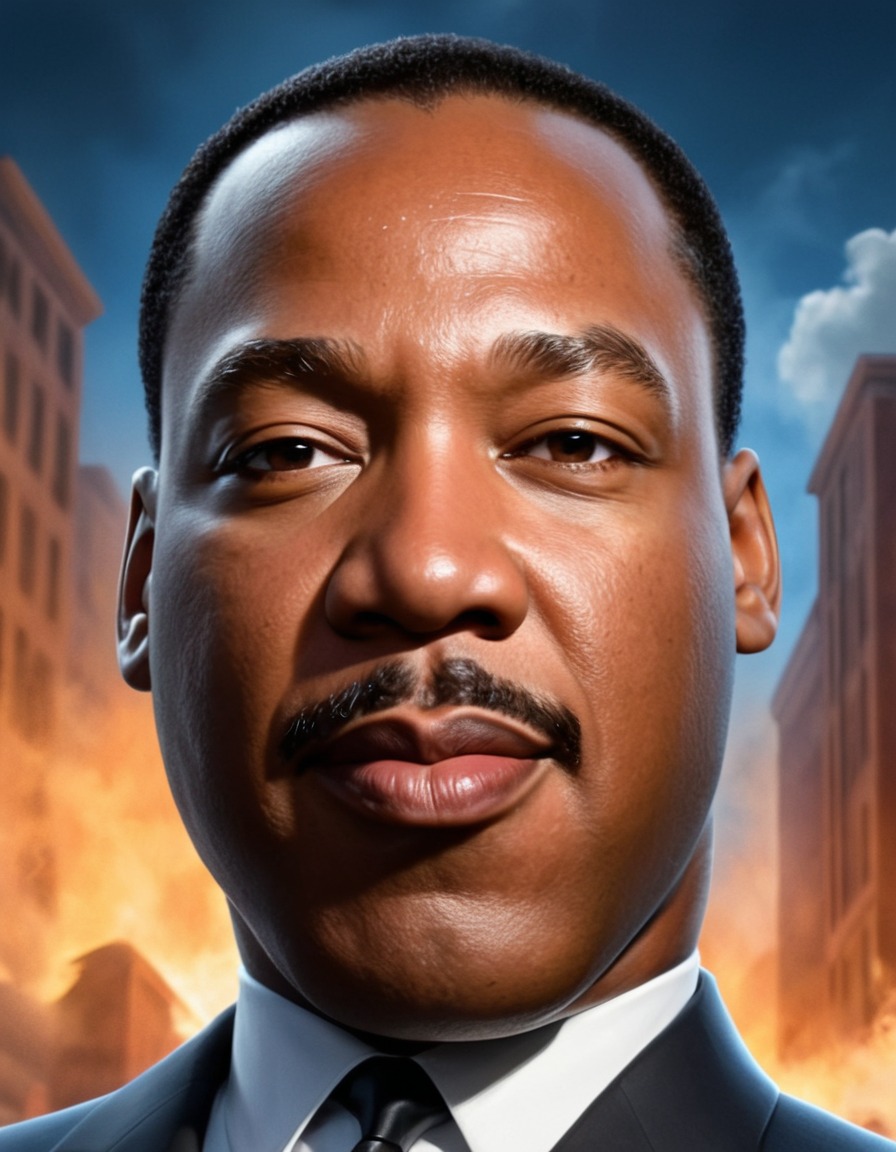 martin luther king jr., superhero, caricature, leader, funny