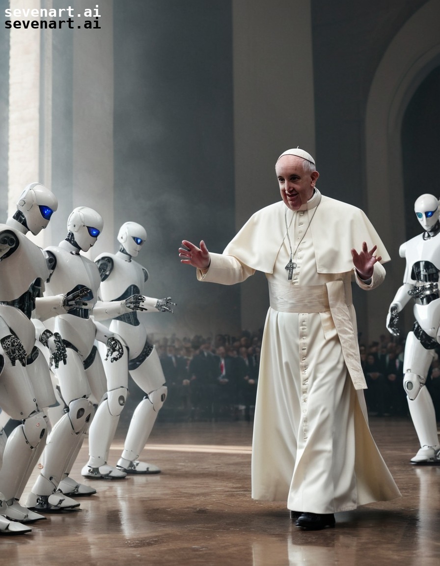 dancing, robots, pope francis, technology, competition, vatican