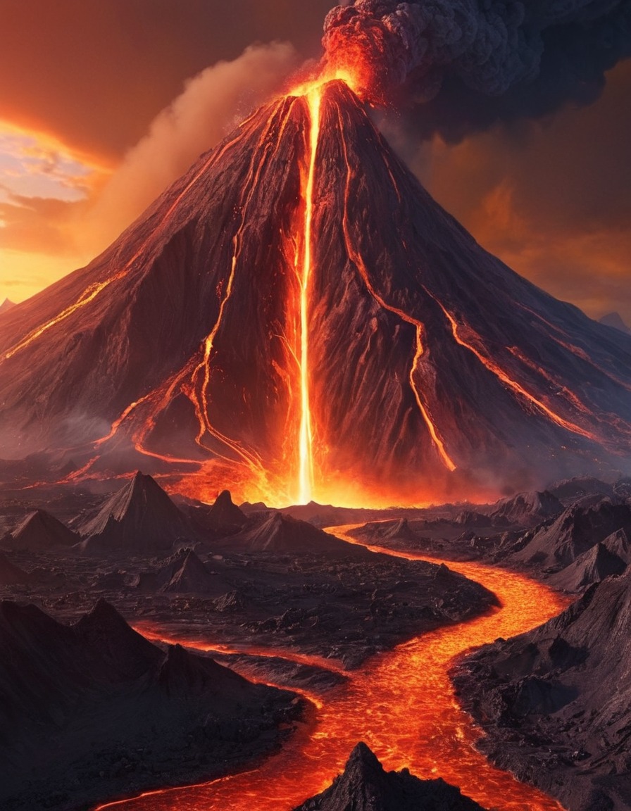 nature, volcano, beautiful, geology, natural wonders