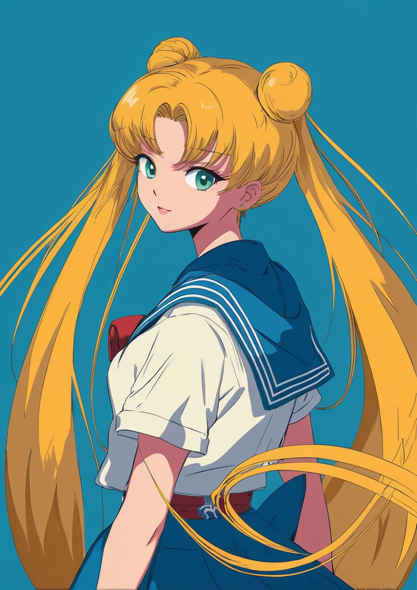 usagi tsukino, sailor moon, anime art, anime girl, mahou shoujo