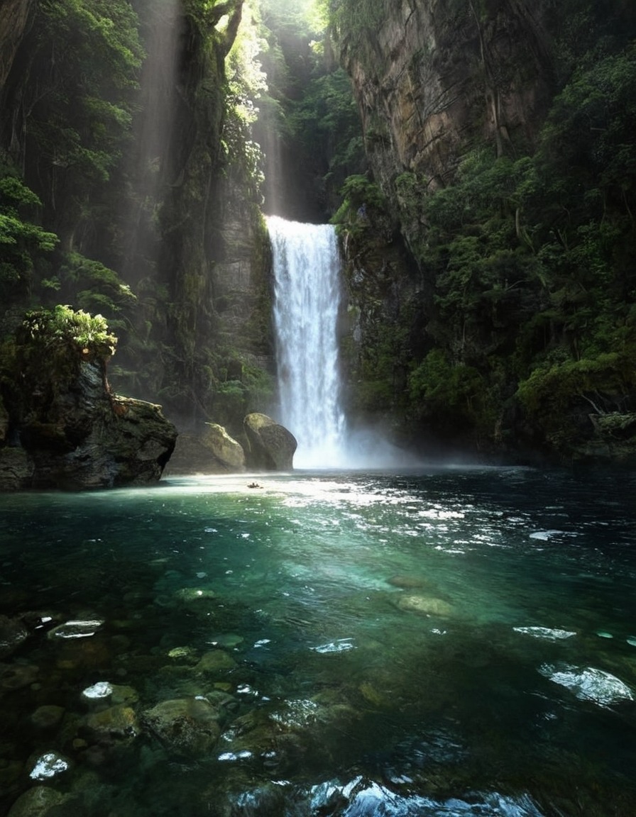 landscape, paradise, waterfall, nature, adventure, explore, travel, travelling, photography, gif, gifs, photographers on tumblr, aesthetic, cottagecore, fairycore, fairy, naturecore