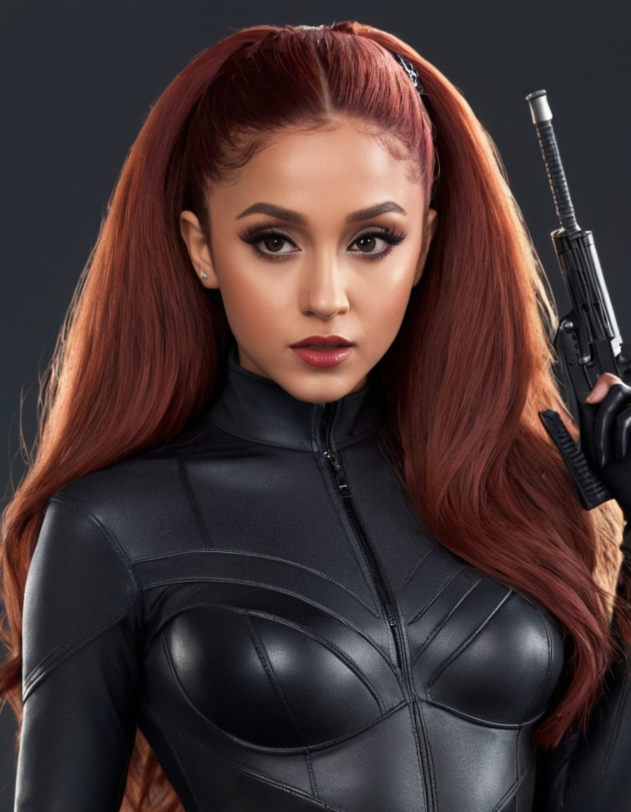 ariana grande, black widow, music, pop culture, marvel, singer, celebrity