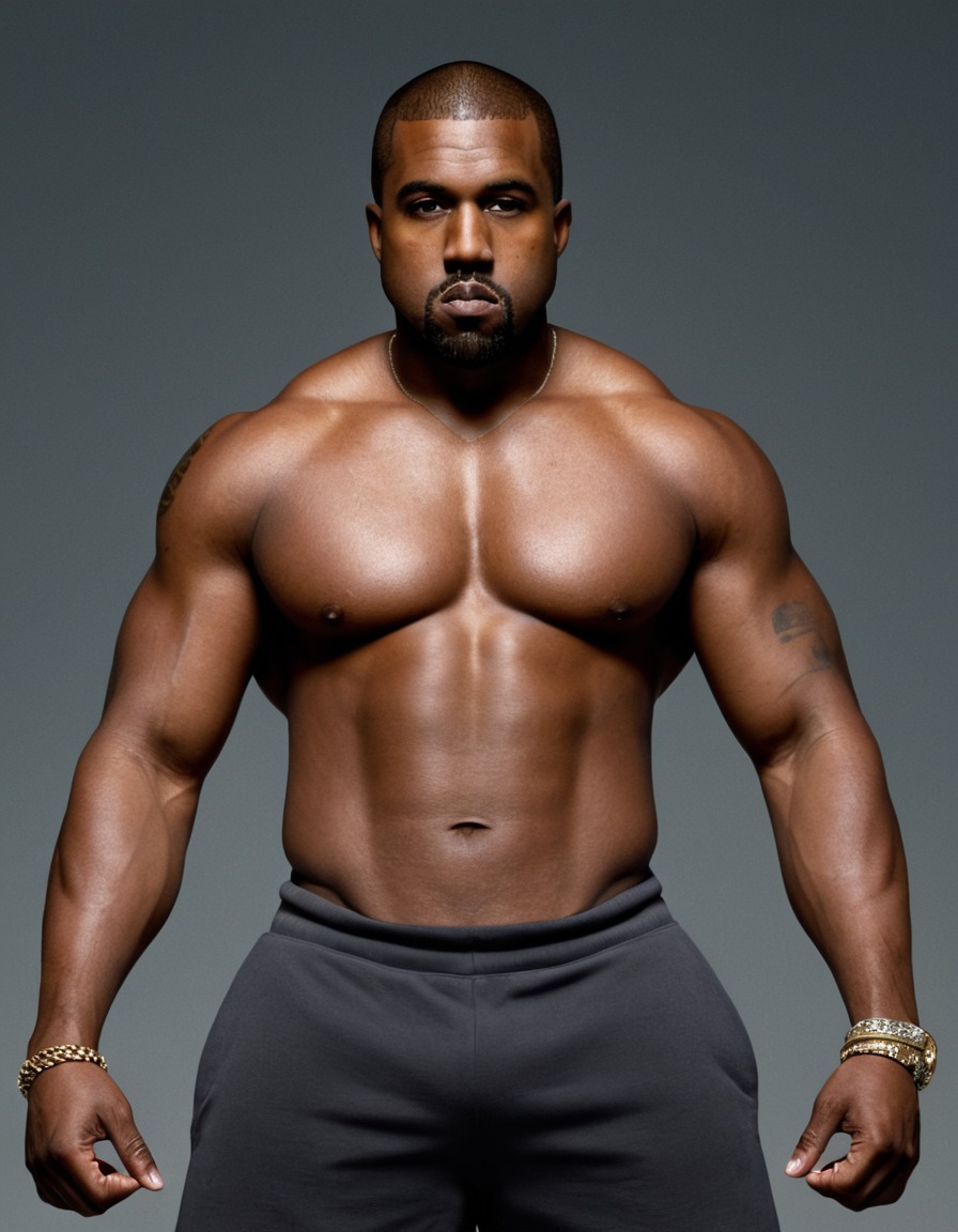 kanye west, musician, rapper, fitness, training, workout, exercise