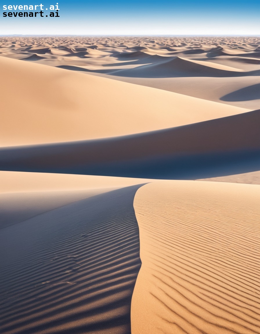 desert, sand dunes, vast, landscape, sky, nature