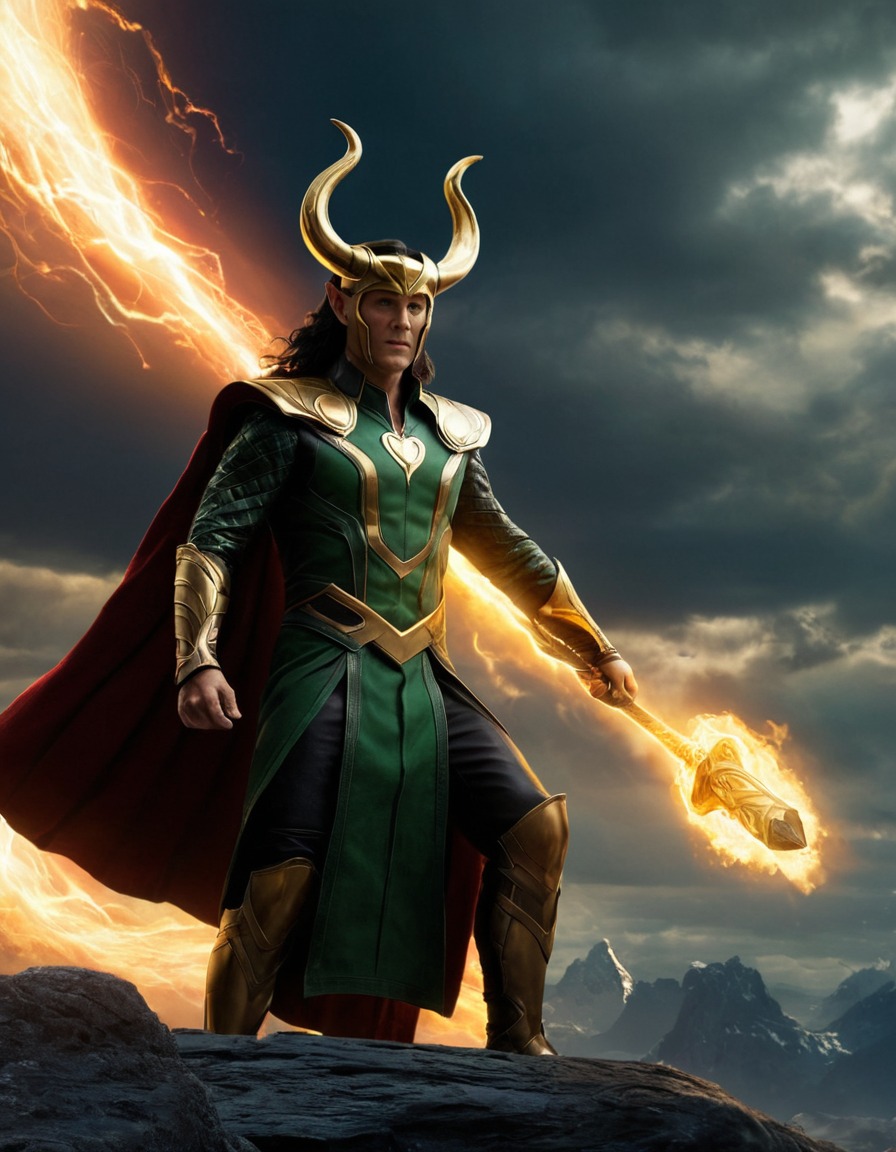 loki, norse mythology, epic, god, scene, mythology, trickster