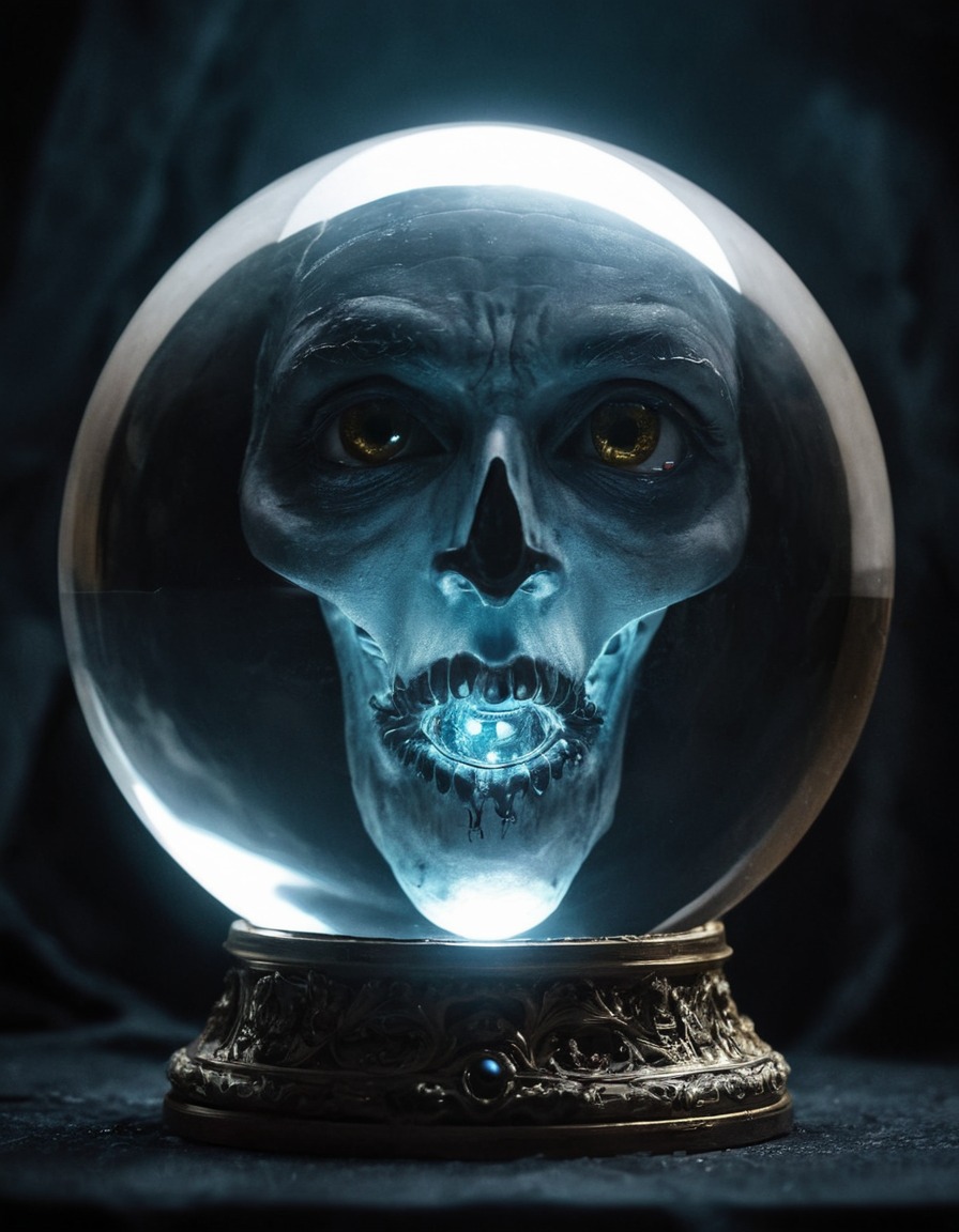 mystical, crystal ball, visions, future, prophecy