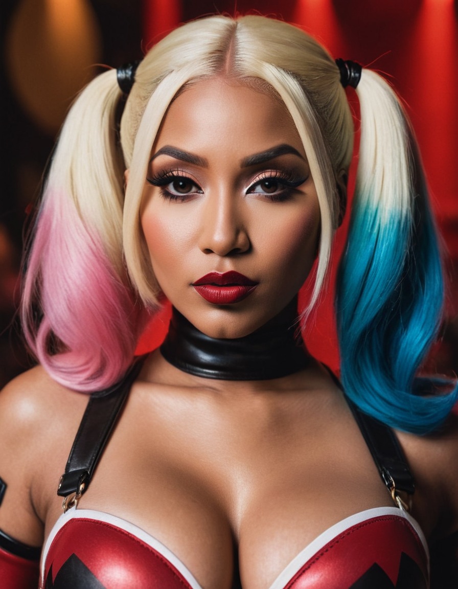 harley quinn, nicki minaj, dc comics, villains, superheroes, fashion, celebrities