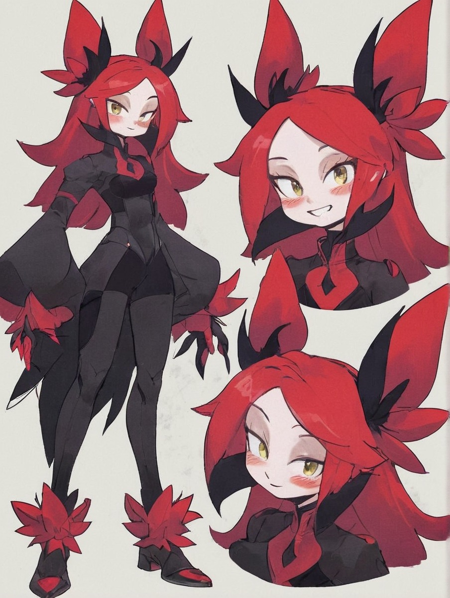 characterdesign, adoptable, adoptablesopen, adoptableauction, humanoid, sale, digitalart, characterconcept, originalcharacter, referencesheet, animedrawing, chibi, demongirl, commission