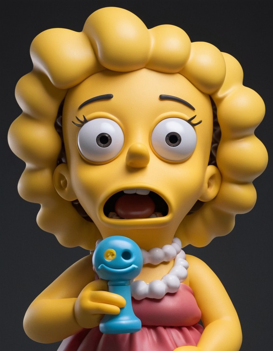 maggie simpson, baby, pacifier, mischievous, adorable, simpsons