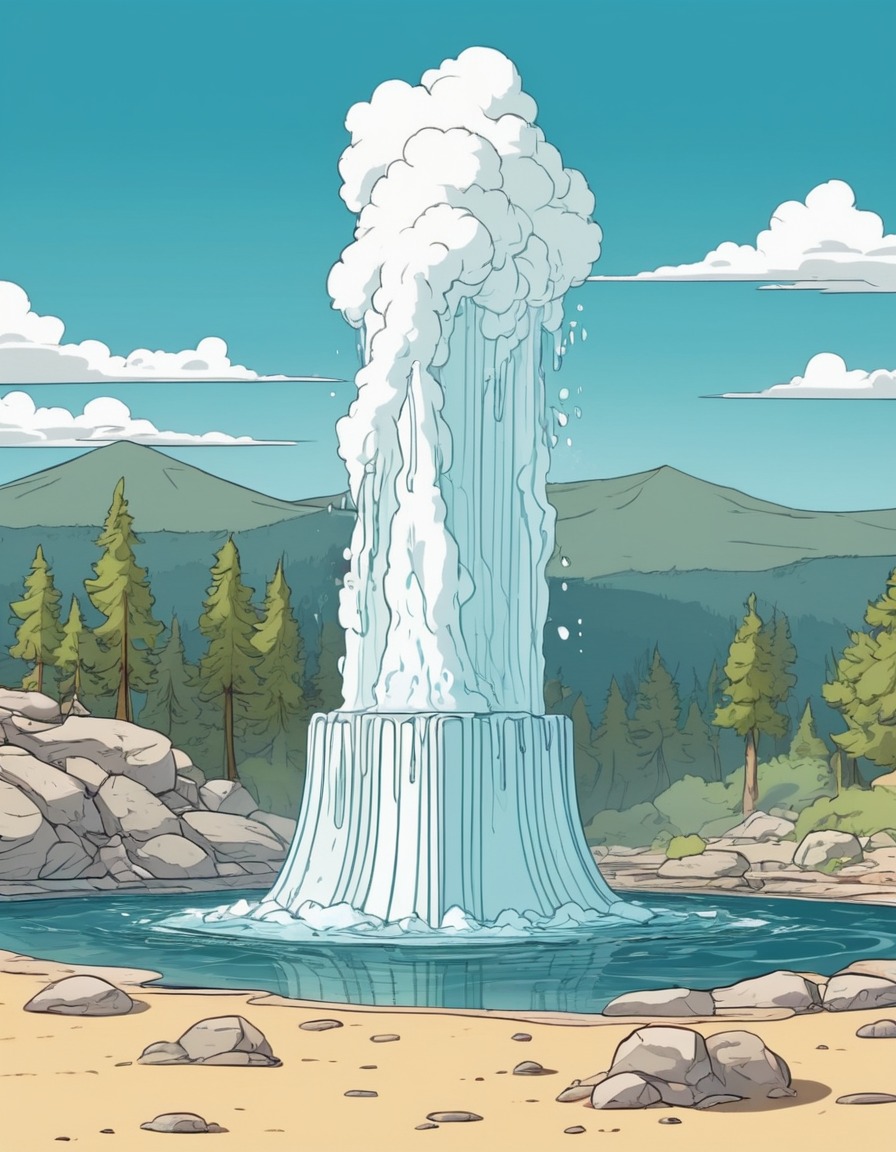 nature, geyser, beautiful, natural phenomenon