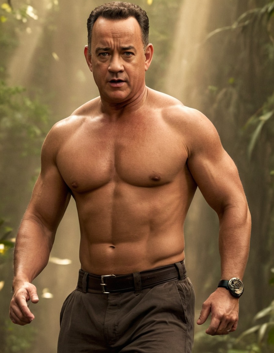 tom hanks, muscular fitness, action, actor, hollywood, film, exercise