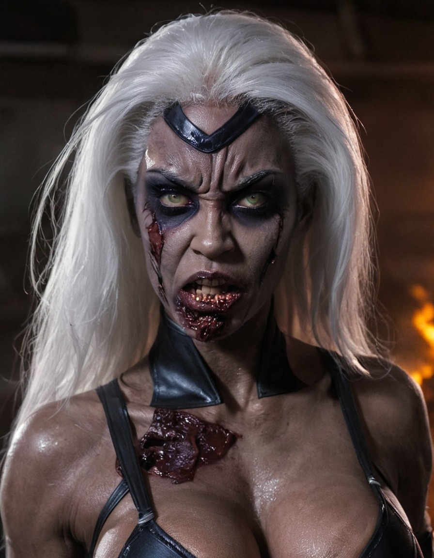 zombie, storm (x-men), x-men, undead, mutant, superhero