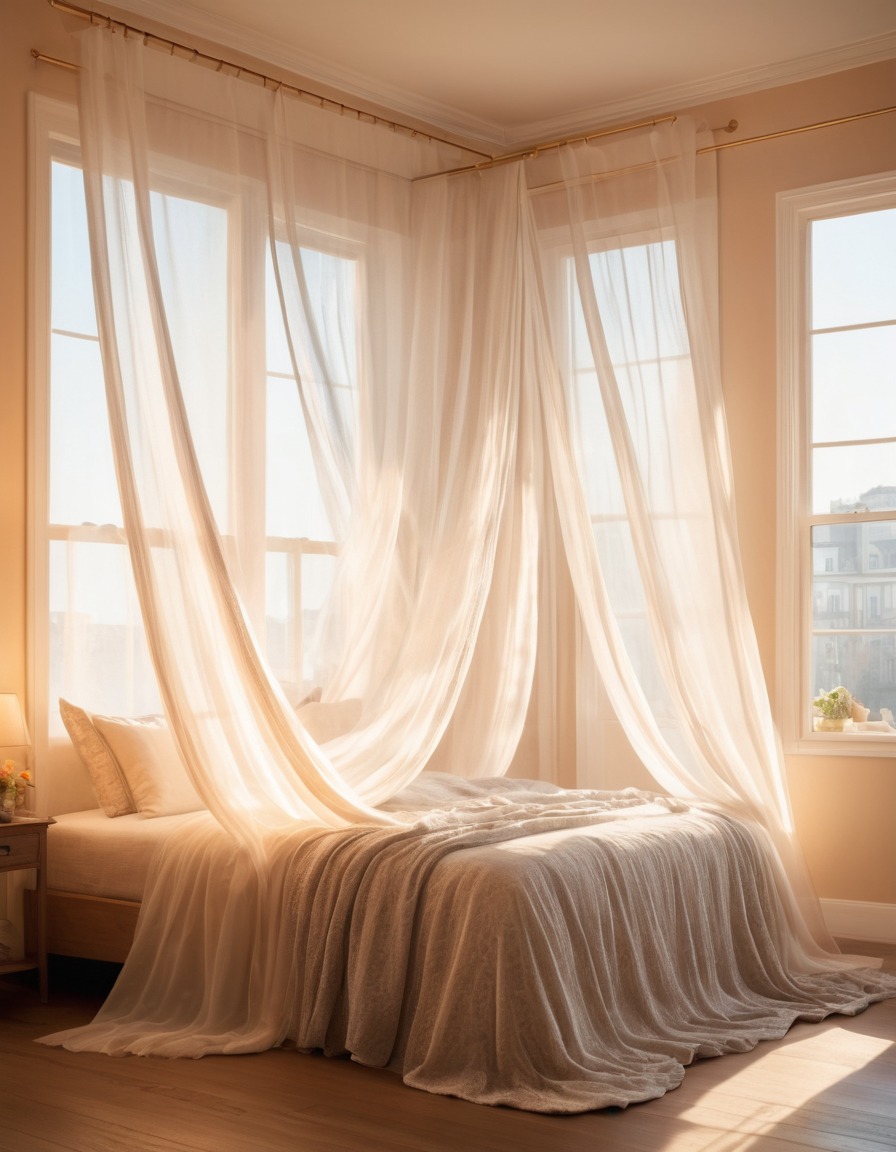 home decor, interior design, bedroom, sunlight, cozy, tranquility, home, interior