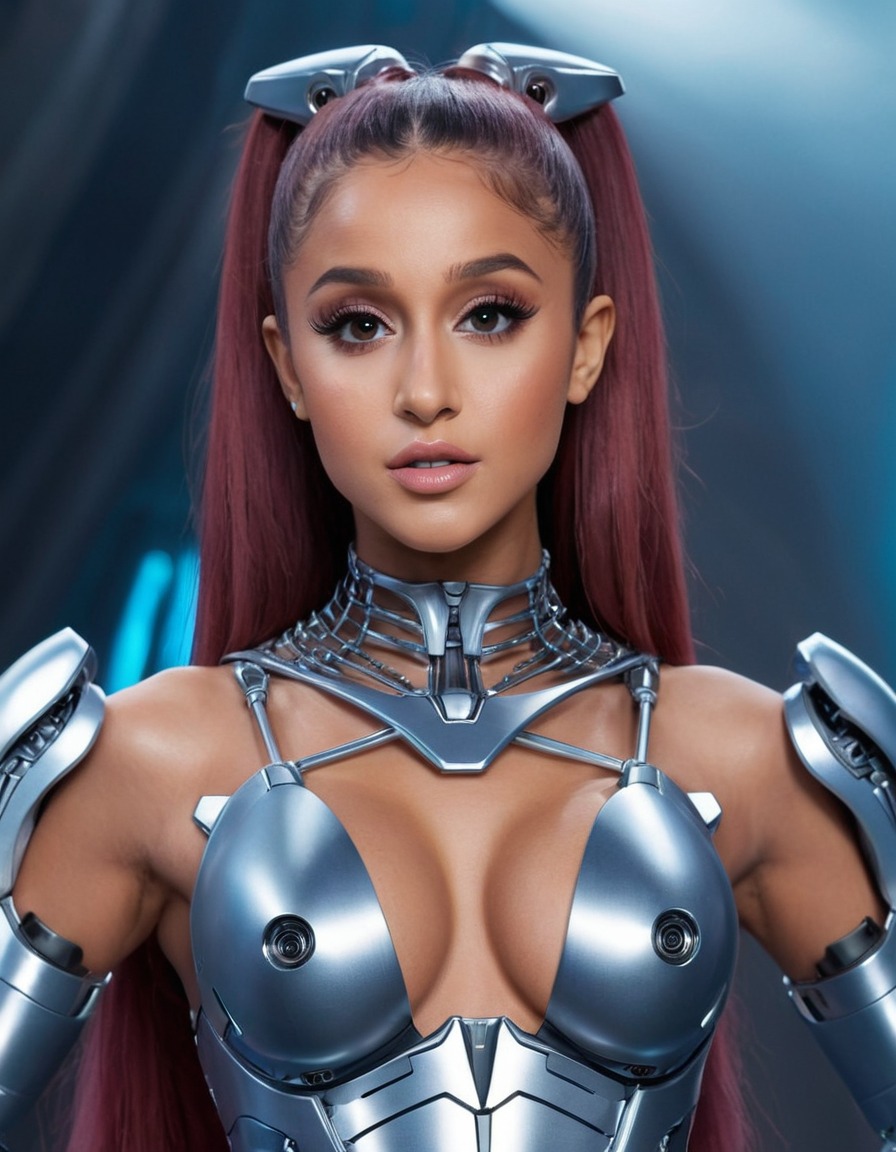 robot, ariana grande, celebrity, pop culture, technology, music, entertainment