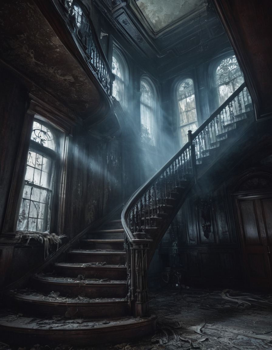 haunted, ghost, apparition, victorian mansion, gothic, underground, dark