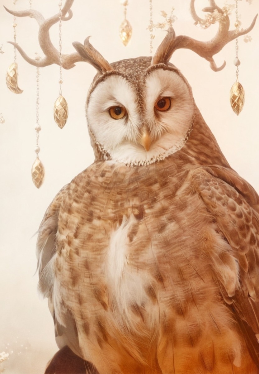 owl, surreal, bird, portrait