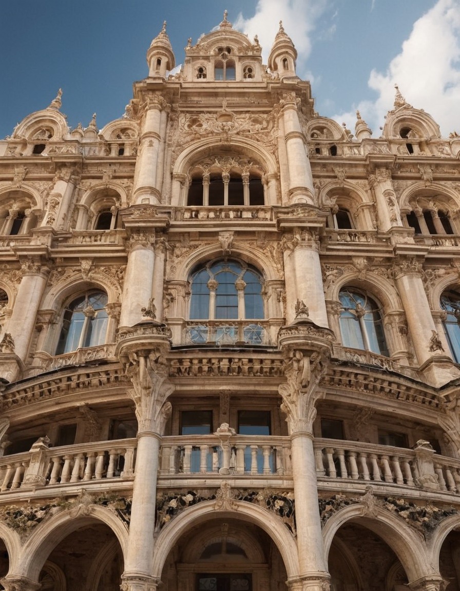 architecture, historic, building, intricate details, ornate, facade