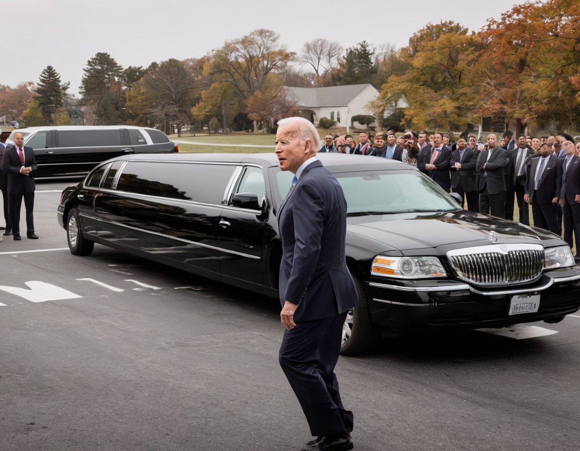 joe biden, president, limousine, parallel parking, humor, usa