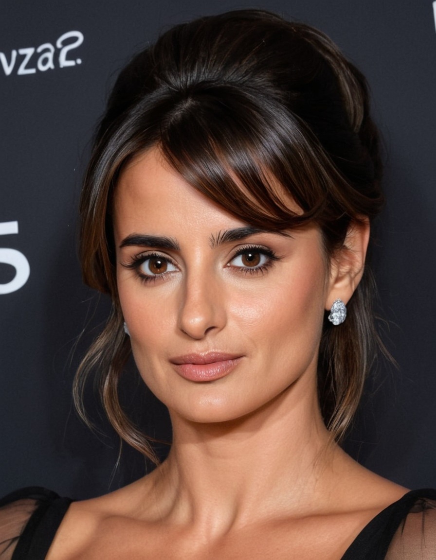 penélope cruz, actress, spanish, portrait, painting, art, celebrity