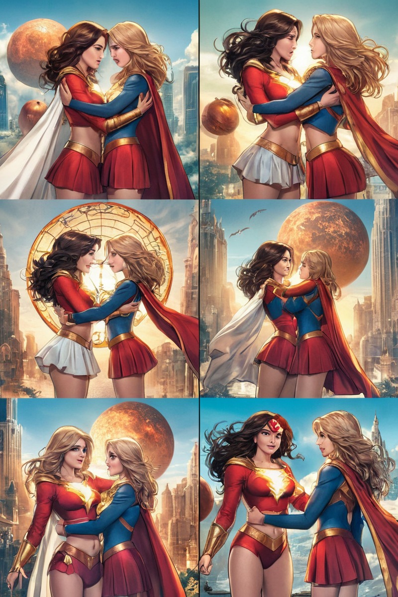 superheroine, supergirl, digitalart, fanart, superhero, marymarvel, supergirlfanart, aiart, mary_marvel_shazam, iaart, bing_image_creator