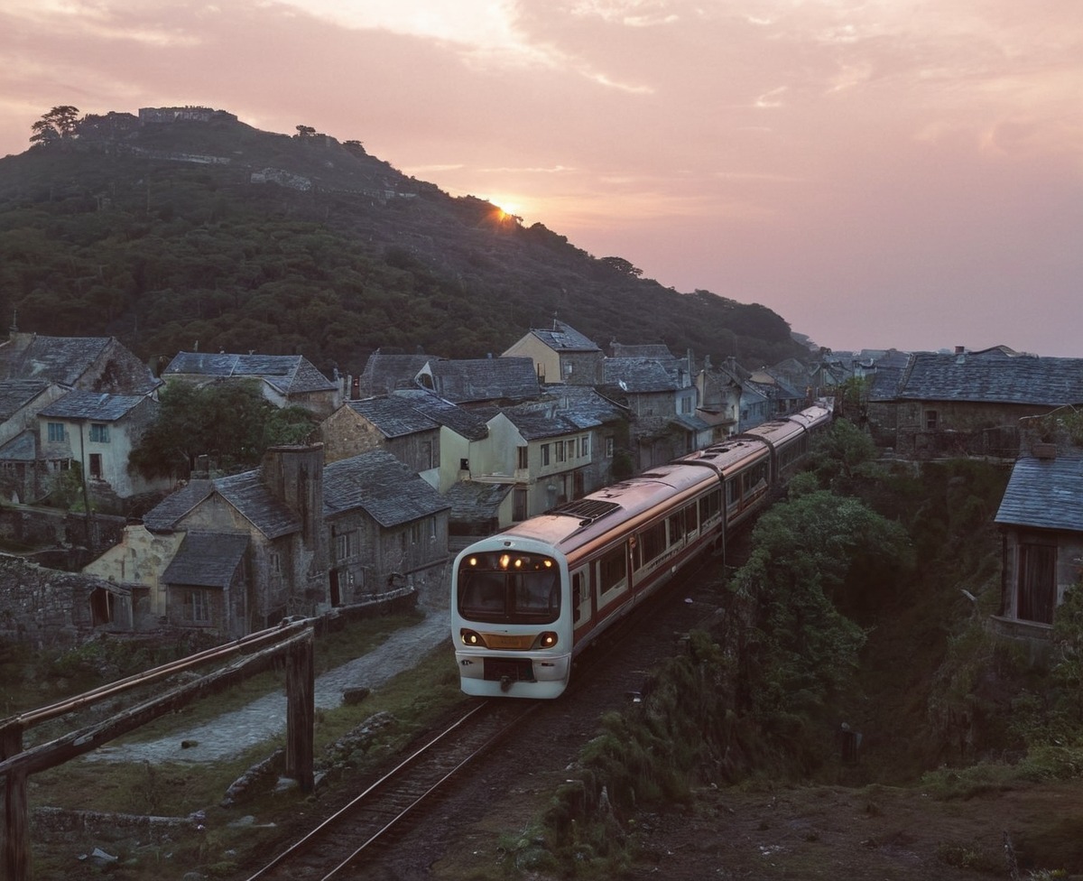 analog, analogphotography, asia, asian, film, filmphotography, japan, japanese, photography, railway, rural, scenery, sky, sunset, train