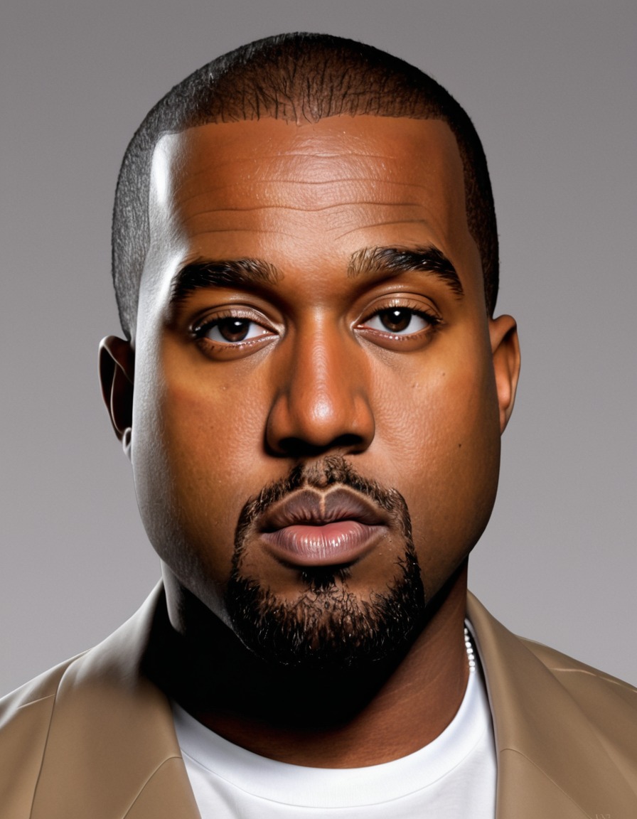 kanye west, celebrity, art, humor, portrait, musician