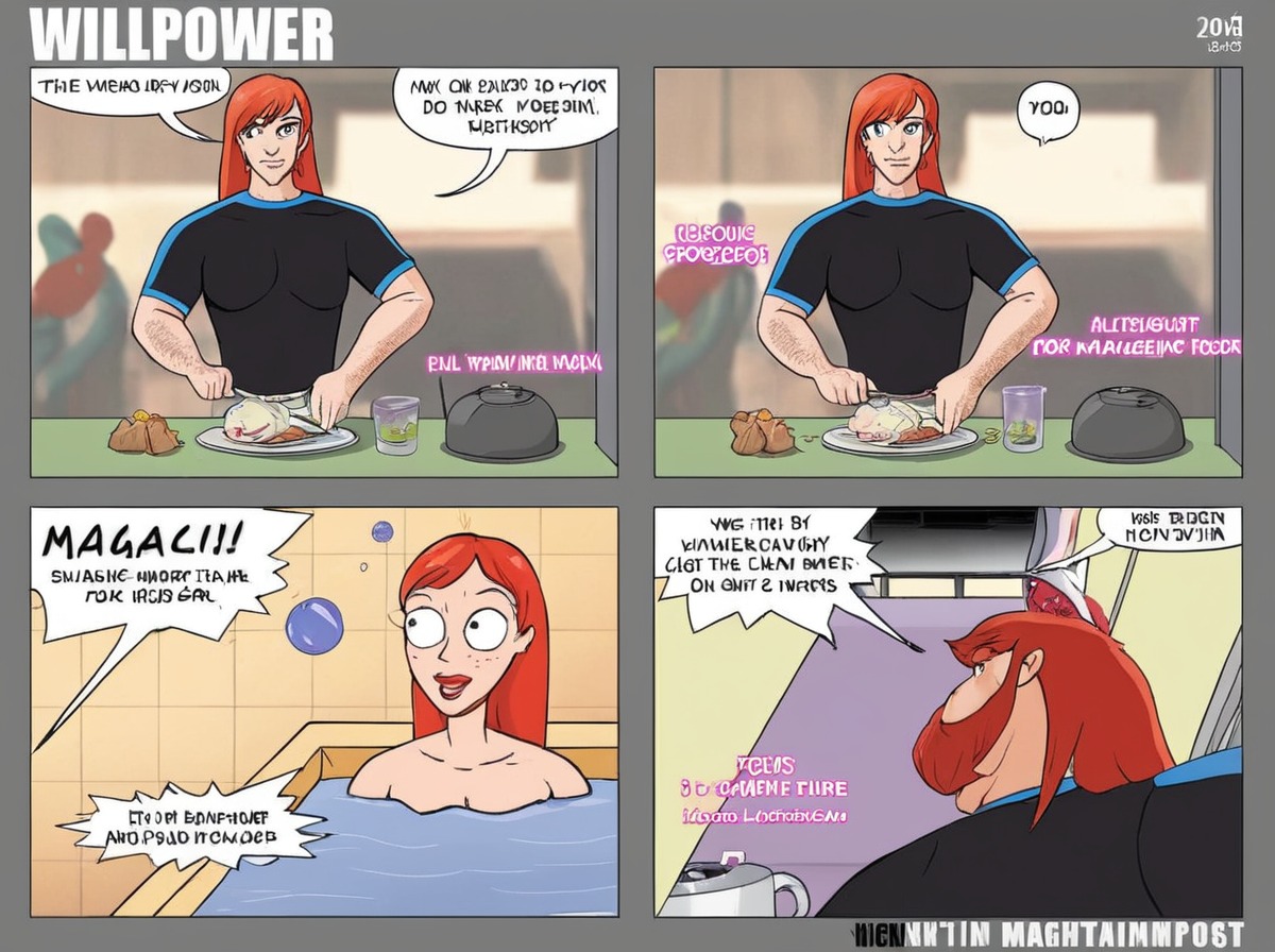 magic, comic, webcomic, originalcharacter, humor, redhair, burrito