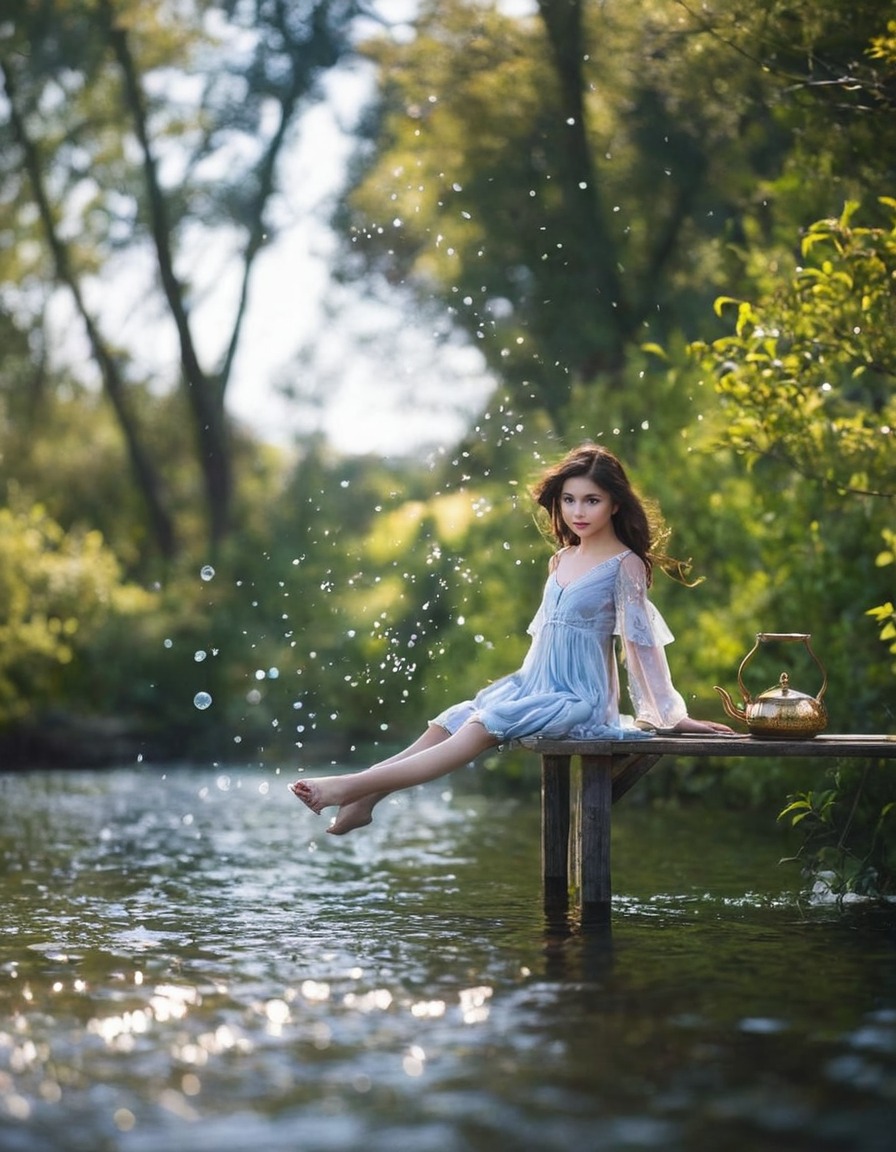 photography, doll, portrait, fairytale, balljointeddoll, beauty, bjd, bokeh, dollmore, magic, pier, river, summer, water, abjd, zaoll, dollphotography, zaollluv, бжд, куклы