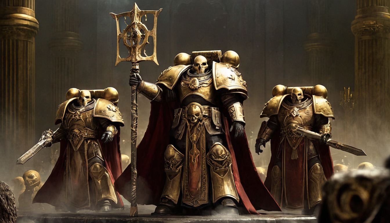 warhammer40k, dreamup, warrior, battle, 40k, adeptus, warhammer, custodes, adeptuscustodes, ai_art