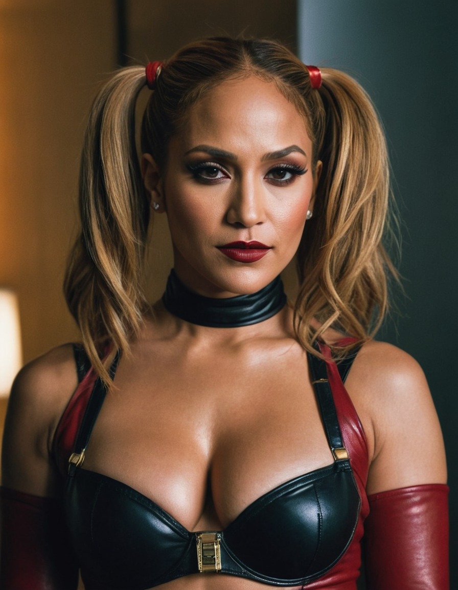 jennifer lopez, harley quinn, dc comics, superhero, villain, actress, cosplay