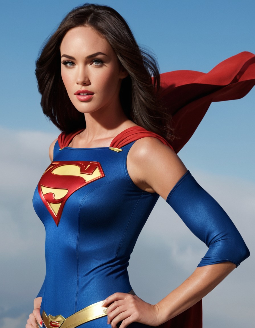 megan fox, supergirl, actress, celebrity, superhero, hollywood, costume