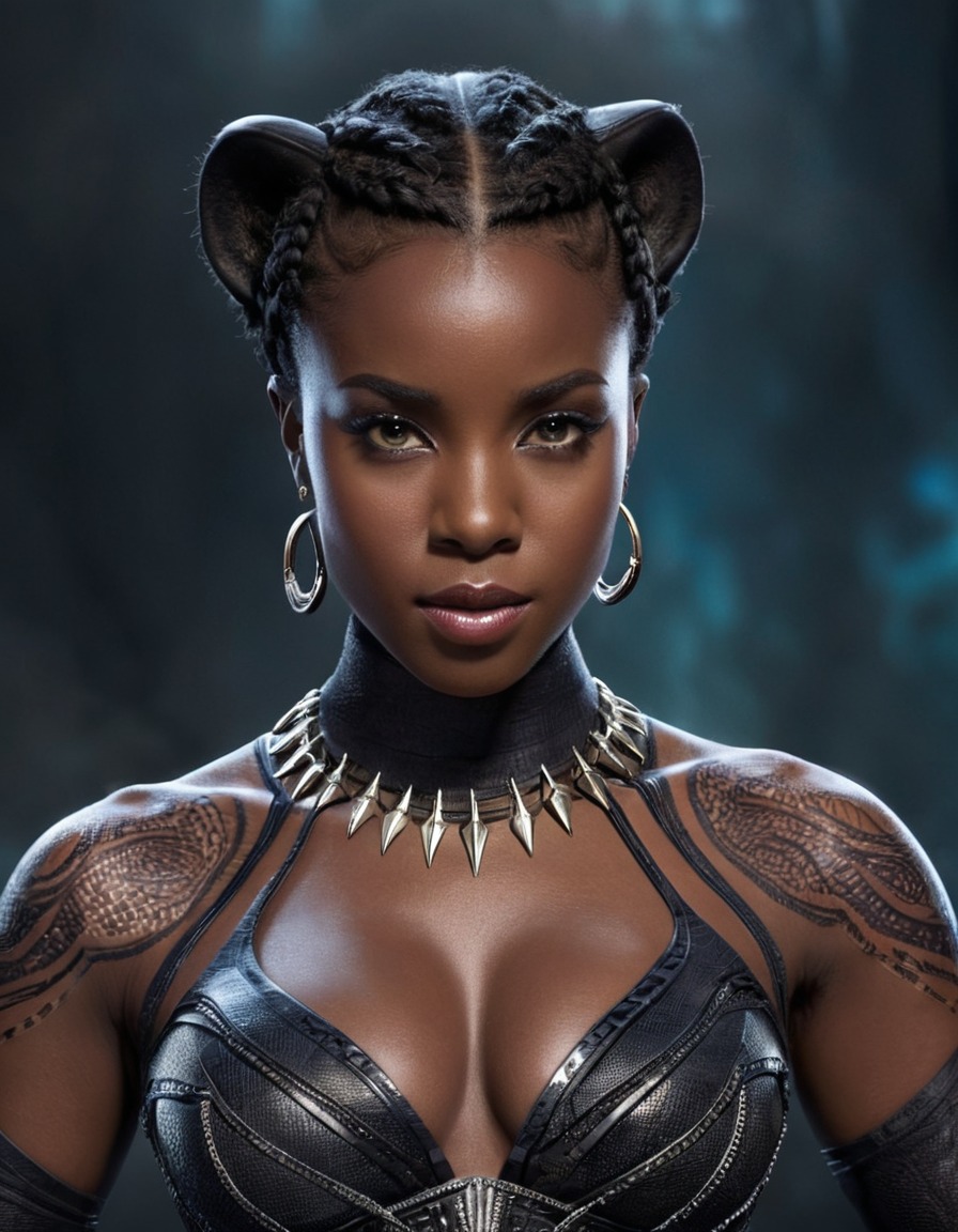 black panther, woman, marvel, superhero, fictional character, empowerment