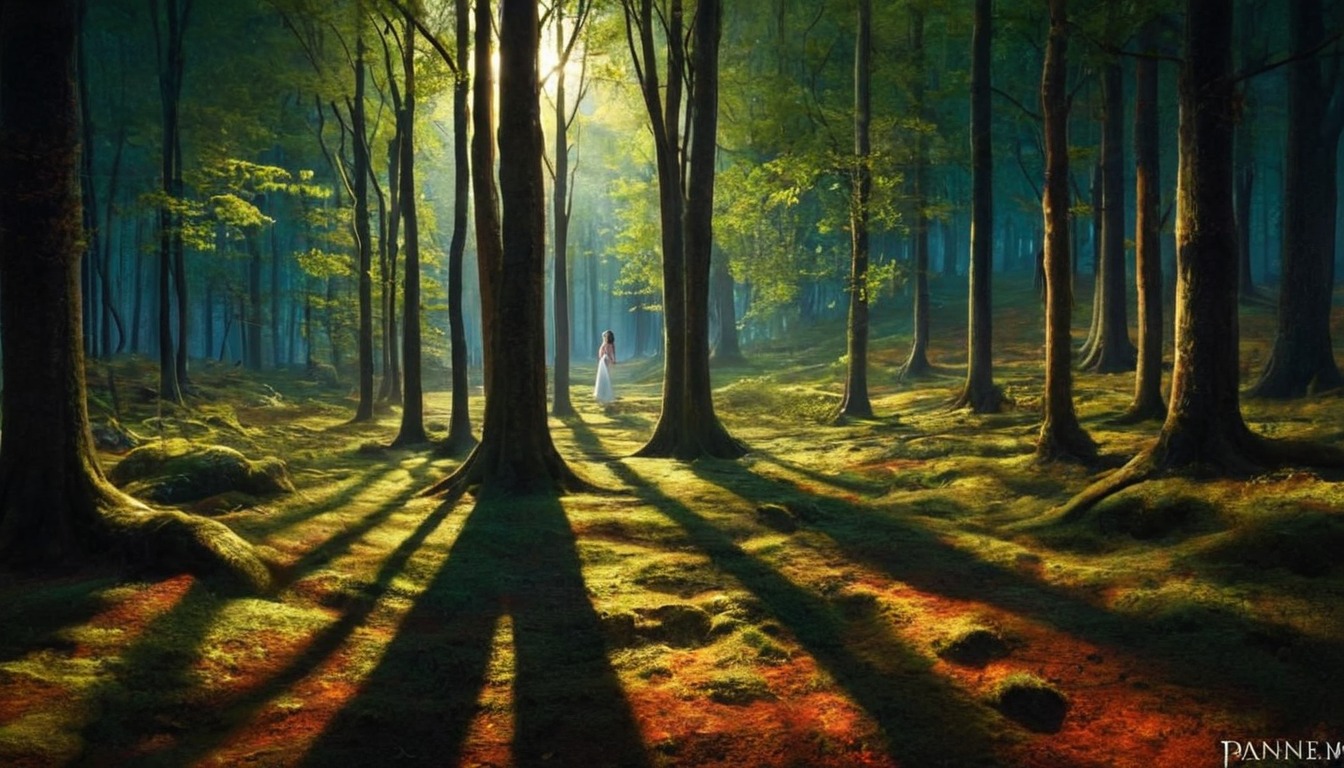 forest, plants, beauty, forestlandscape, foresttrees, nature, naturelandscape, shadows, trees, treesforest, naturebeautiful, aiart, dailychallenge