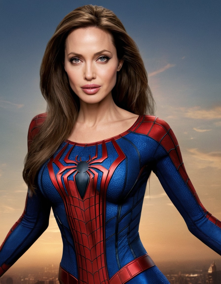 angelina jolie, spiderman, hollywood, actress, superhero, marvel, celebrity