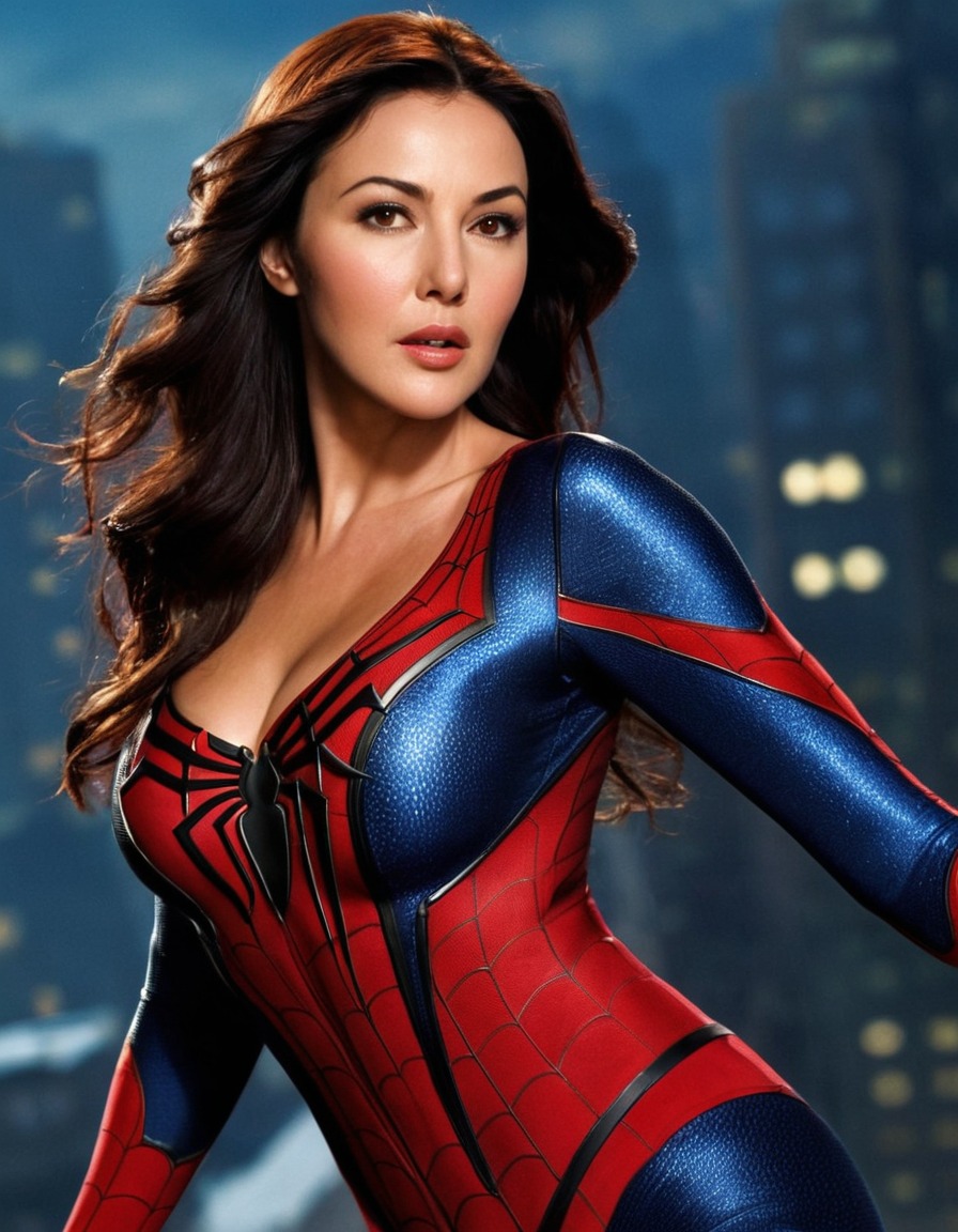 monica bellucci, spiderman, actress, comic book adaptation, film industry, superhero, hollywood