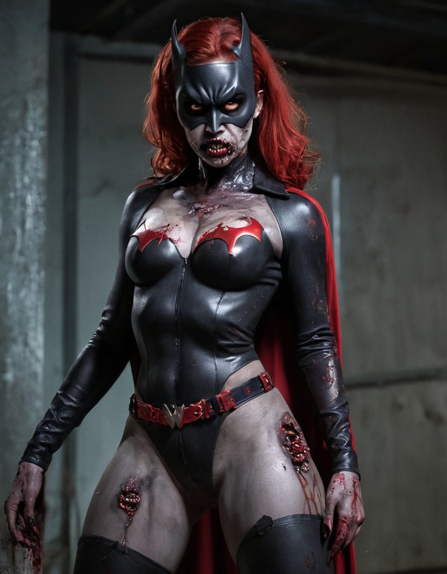 zombie, batwoman, superhero, undead, dc comics, gotham city