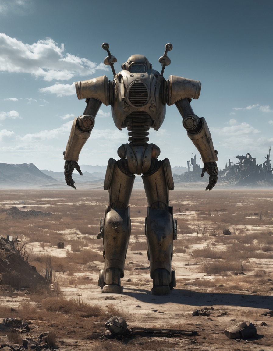 post-apocalyptic, fallout, soldier, power armor, survival, games, tv shows