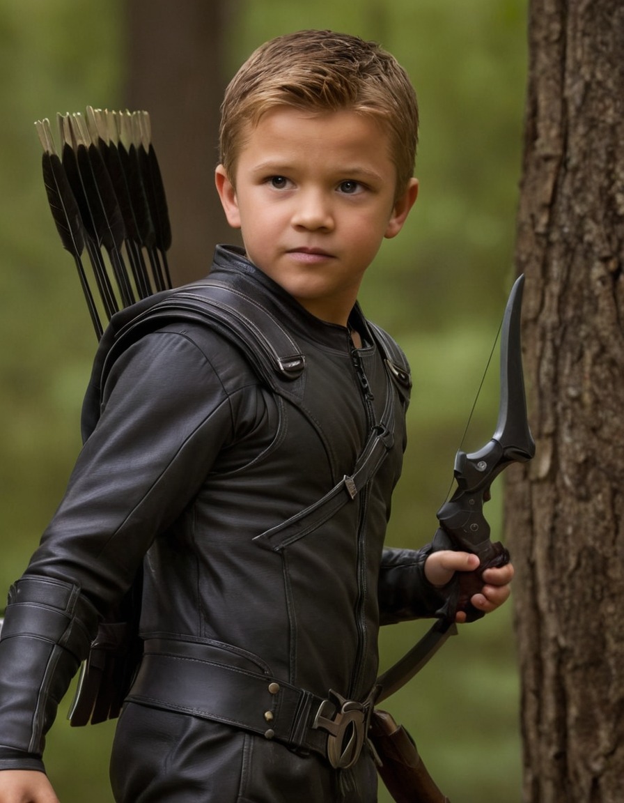 hawkeye, clint barton, marvel, superhero, avengers, childhood, adventure