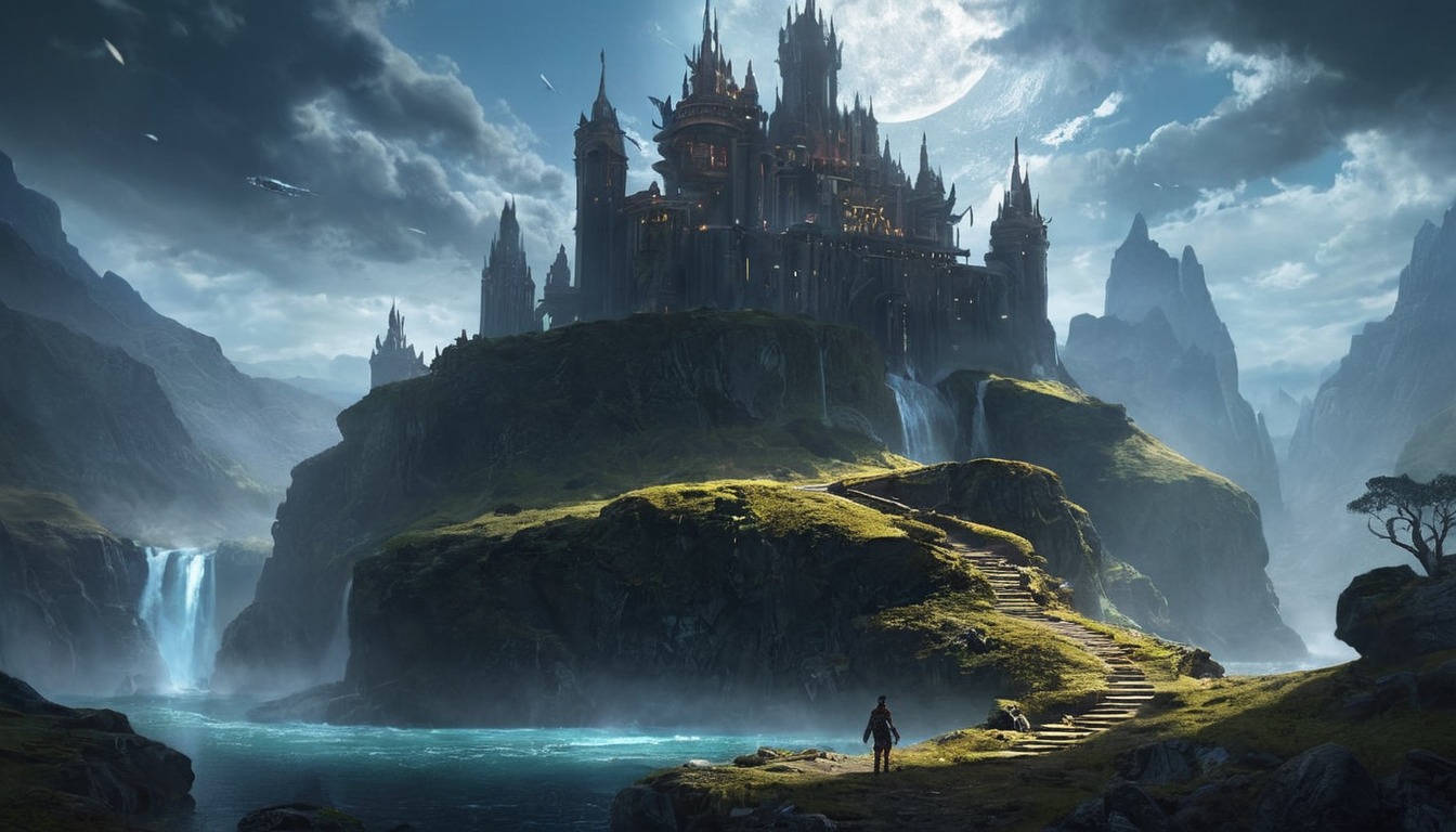 fantasyart, architecture, medieval, castle, digitalart, wallpaper, conceptart, photography, digitalpainting, characterdesign, cloudysky, fanartdigital, fantasyillustration, hyrule, castlefantasy