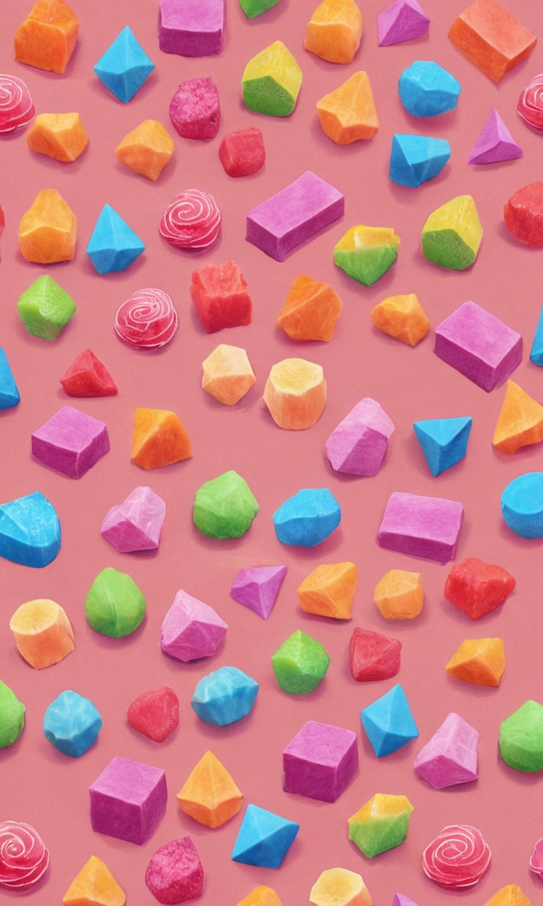 candy, pixelated, sweets, wallpaper