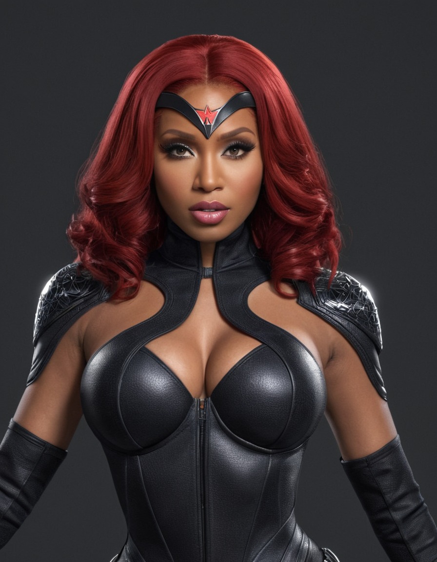 nicki minaj, black widow, transformation, celebrity, rapper, empowerment, fashion