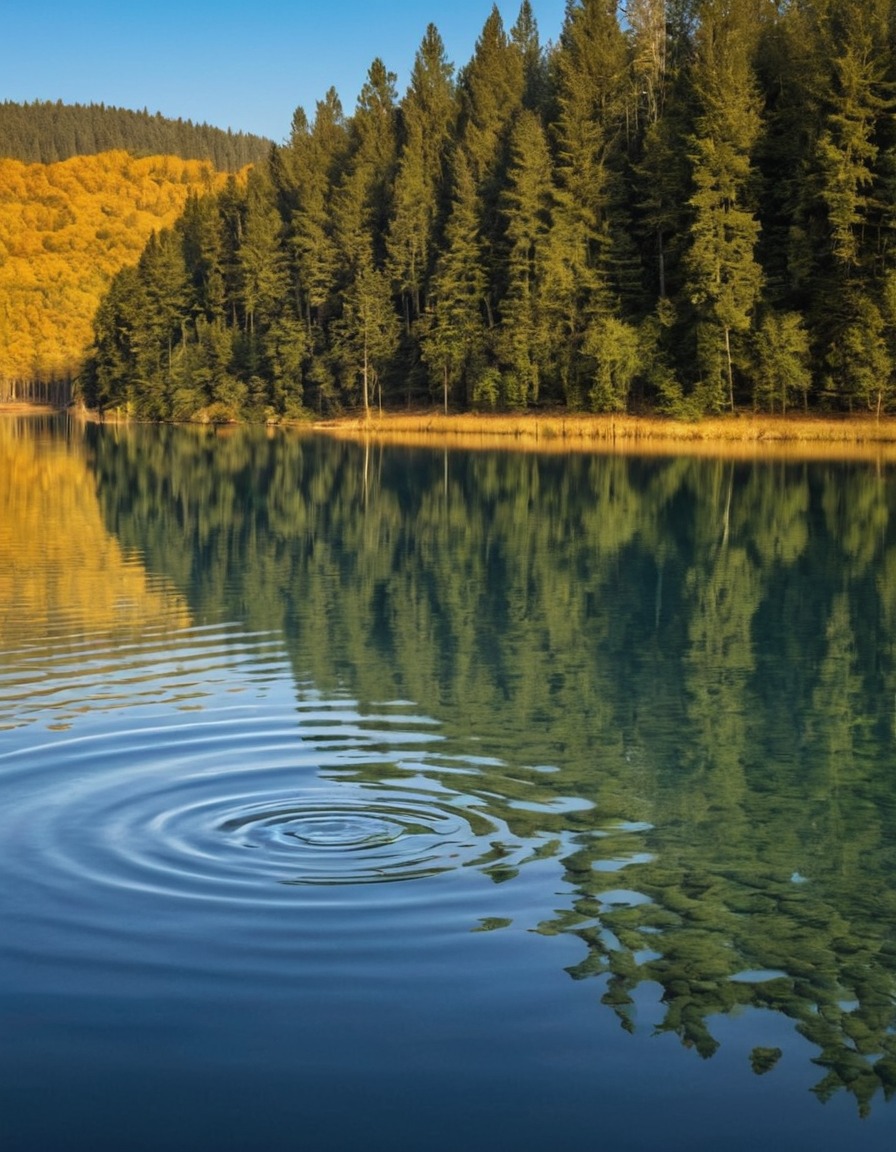 nature, water, ripples, pattern, tranquility