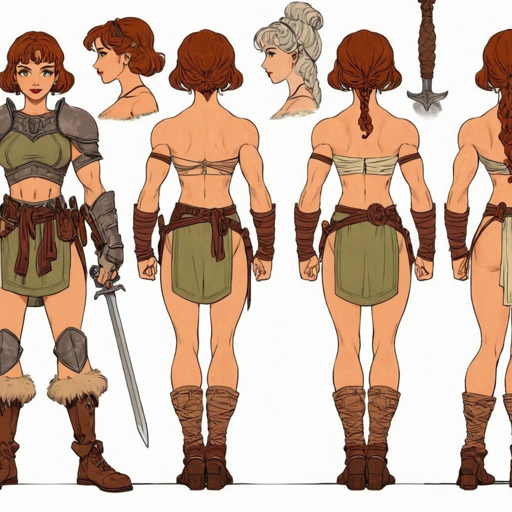 anime, characterdesign, warrior, referencesheet, rpg, fighter, digitalart, animegirl, conceptart, characterconcept, originalcharacter, fantasycharacter, warriorwoman