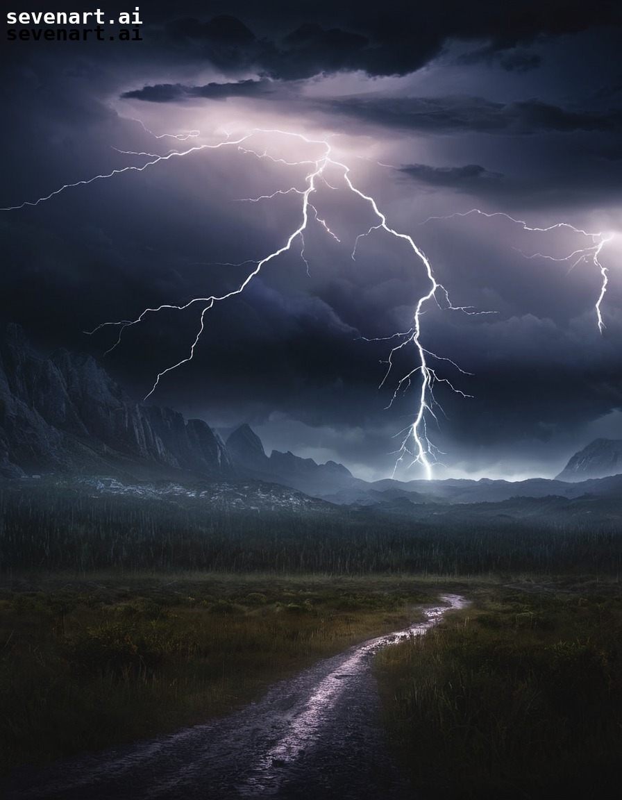 nature, wilderness, storm, lightning, dramatic