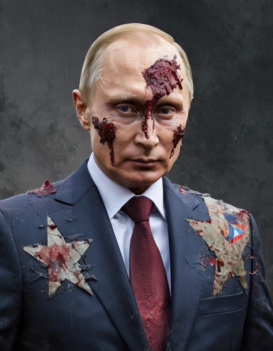 vladimir putin, zombie, russian flags, political satire, politics