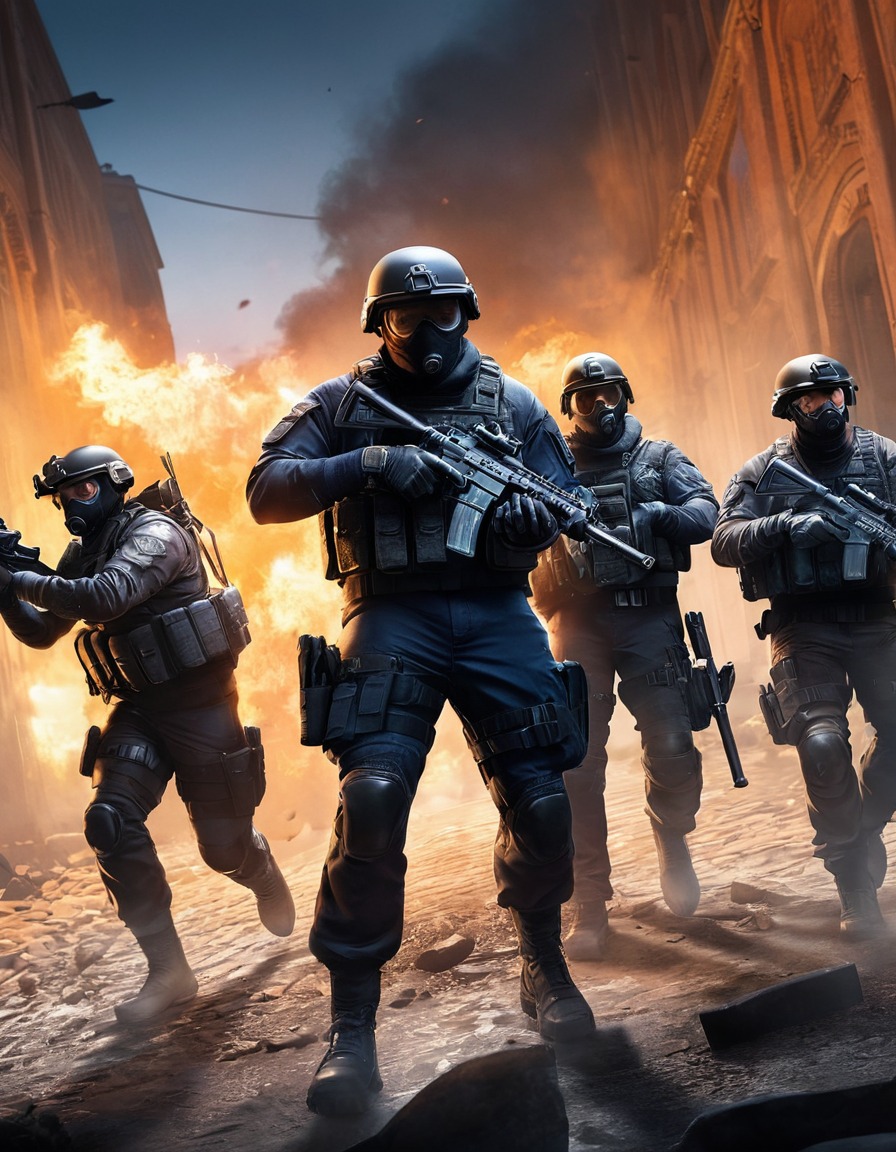 video game, rainbow six siege, tactical shooter, hostage rescue, special forces, intense, action-packed, computer games