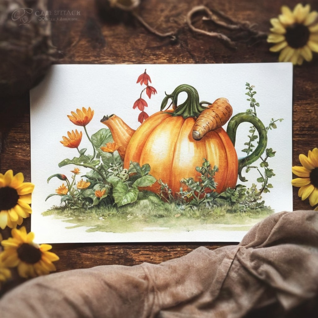 autumn, fall, frog, pumpkin, snail, traditional, watercolor, witchy, goblincore, drawingsandpaintings